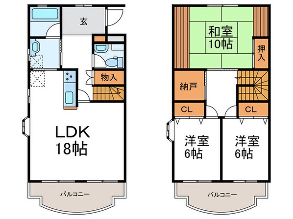 オーシャン館の物件間取画像